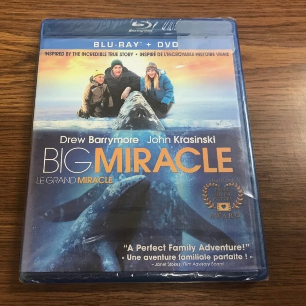 NEW Big Miracle Blu ray DVD Drew Barrymore John Krasinski Dermot Mulroney